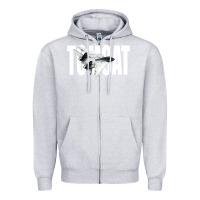 Heather Grey f 14 tomcat f14 navy jet fighter plane tshirt pilot t shirt Zipper Hoodie - artisFamous