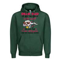 Sports Green dear dad of all the balls in the world i’m glad that i came out of y Zipper Hoodie - artisFamous