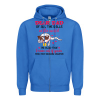 True Royal dear dad of all the balls in the world i’m glad that i came out of y Zipper Hoodie - artisFamous