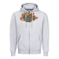 Heather Grey Rainforest Cafe Zipper Hoodie - artisFamous