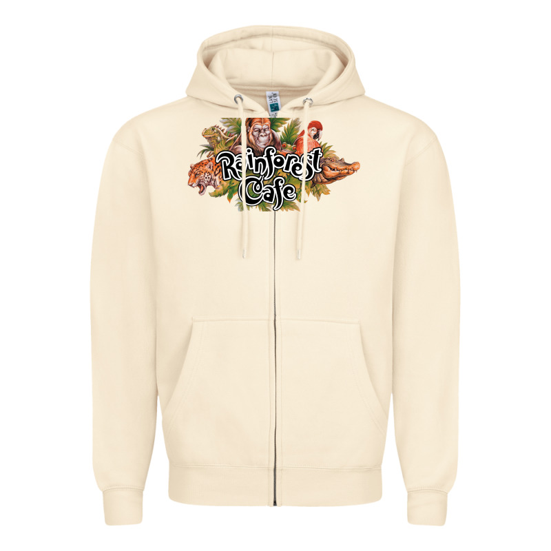 Rainforest Cafe Zipper Hoodie by artisFamous | Teevron