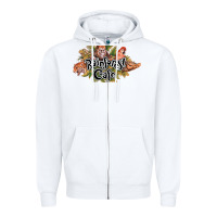 White Rainforest Cafe Zipper Hoodie - artisFamous