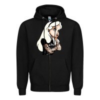 Black alice in wonderland Zipper Hoodie - artisFamous