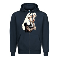 Navy alice in wonderland Zipper Hoodie - artisFamous