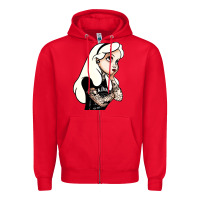 Red alice in wonderland Zipper Hoodie - artisFamous