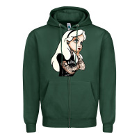 Sports Green alice in wonderland Zipper Hoodie - artisFamous