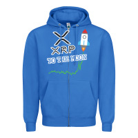 True Royal xrp to the moon Zipper Hoodie - artisFamous