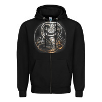 Black cobra k.a.i rusted steel snake lo go graphic t shirt Zipper Hoodie - artisFamous