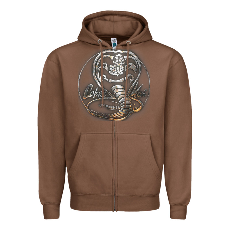 Cobra K.a.i Rusted Steel Snake Lo Go Graphic T Shirt Zipper Hoodie by artisFamous | Teevron