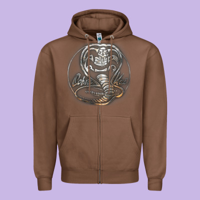 Cobra K.a.i Rusted Steel Snake Lo Go Graphic T Shirt Zipper Hoodie Designed By Artisfamous