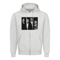 Dove Grey goodfellas retro Zipper Hoodie - artisFamous