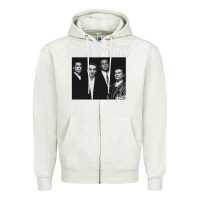 Oatmeal Heather goodfellas retro Zipper Hoodie - artisFamous