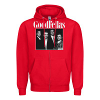 Red goodfellas retro Zipper Hoodie - artisFamous