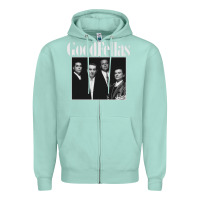 Seafoam goodfellas retro Zipper Hoodie - artisFamous