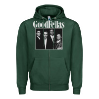 Sports Green goodfellas retro Zipper Hoodie - artisFamous
