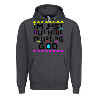Smoke i'm just out here trusting god Zipper Hoodie - artisFamous
