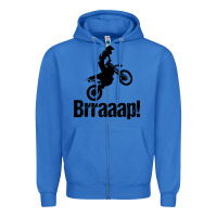 True Royal brraaap funny dirt bike Zipper Hoodie - artisFamous