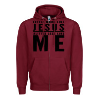 Burgundy christian faith in christ Zipper Hoodie - artisFamous