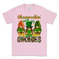 Bubblegum Pink Shamrockin' with my gnomies St. Patricks day Classic Tee - HowdyJamesFarm
