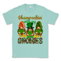 Seafoam Shamrockin' with my gnomies St. Patricks day Classic Tee - HowdyJamesFarm