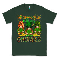 Sports Green Shamrockin' with my gnomies St. Patricks day Classic Tee - HowdyJamesFarm