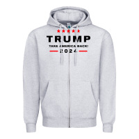 Donald Trump 2024 Take America Zipper Hoodie | Teevron