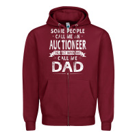 Burgundy auctioneer dad father's day gifts father daddy men t shirt Zipper Hoodie - artisFamous