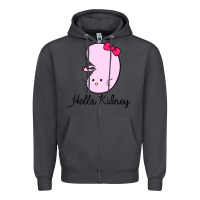 Smoke hello kidney Zipper Hoodie - artisFamous