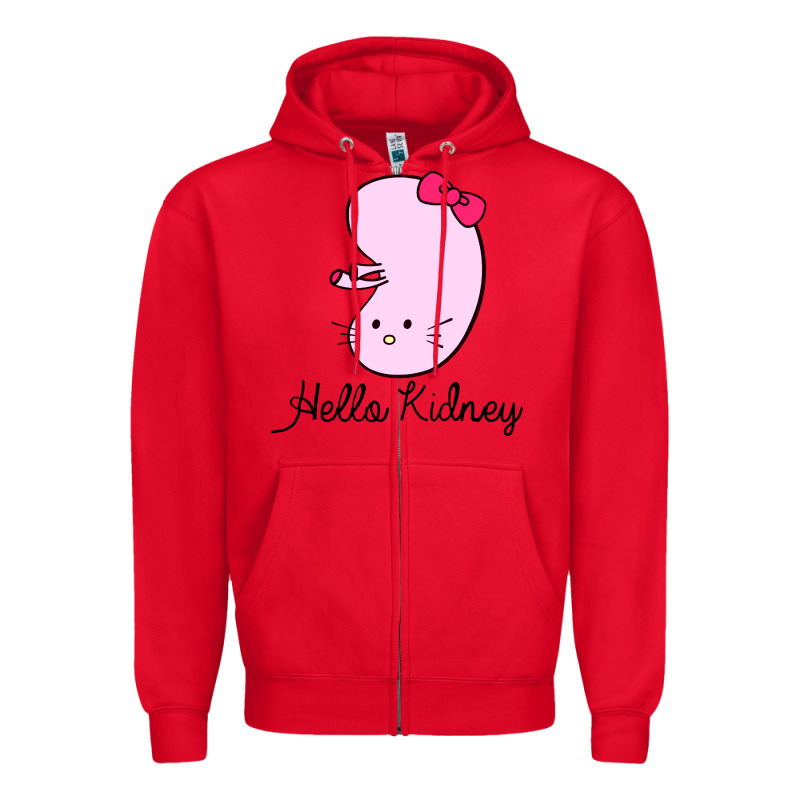 Hello Kidney Zipper Hoodie by artisFamous | Teevron
