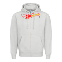 Dove Grey hot car Zipper Hoodie - artisFamous