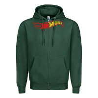 Sports Green hot car Zipper Hoodie - artisFamous