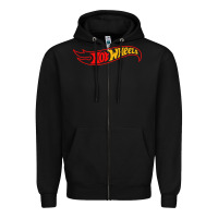 Black hot car Zipper Hoodie - artisFamous