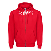Red hot car Zipper Hoodie - artisFamous