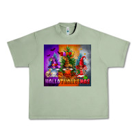 Oil Green happy hallothanksmas Urban Heavy Tee - FaDigitalArtStudio