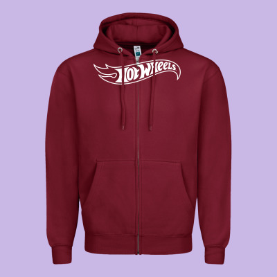 Hot Car Zipper Hoodie Designed By Artisfamous