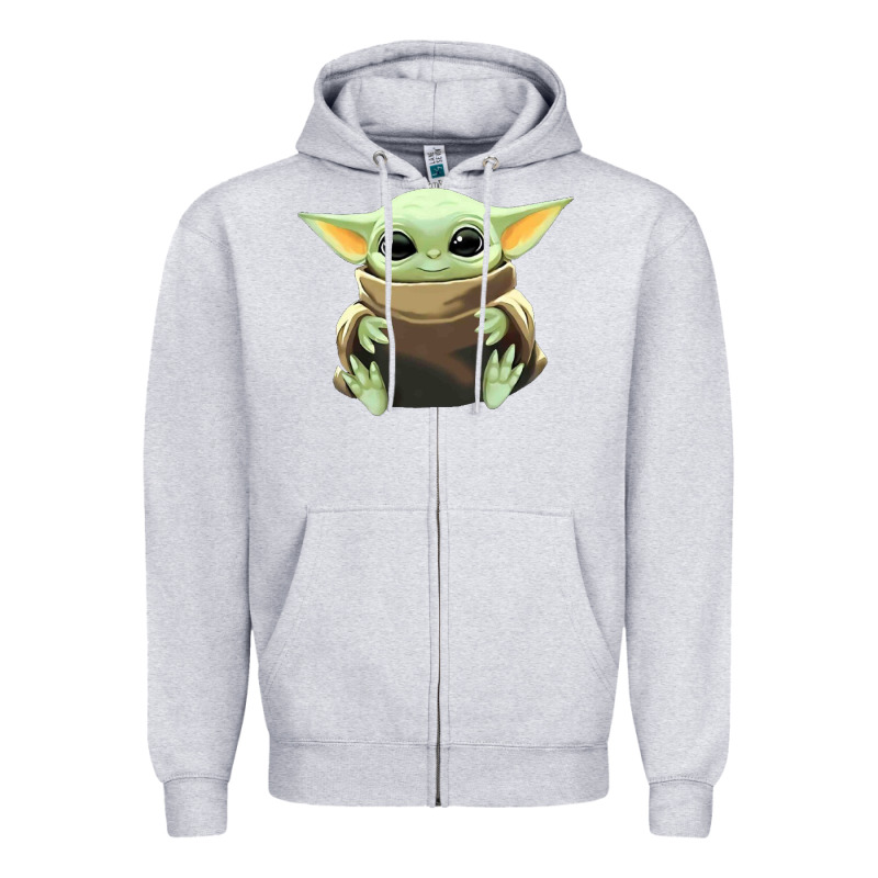 Baby Yoda Zipper Hoodie by artisFamous | Teevron