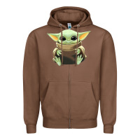 Chestnut baby yoda Zipper Hoodie - artisFamous