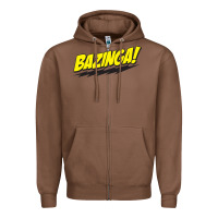 Chestnut Bazinga! Zipper Hoodie - artisFamous