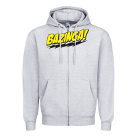 Heather Grey Bazinga! Zipper Hoodie - artisFamous