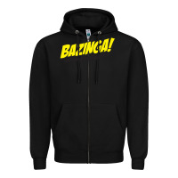 Black Bazinga! Zipper Hoodie - artisFamous
