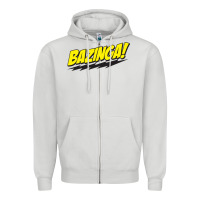 Dove Grey Bazinga! Zipper Hoodie - artisFamous