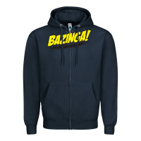 Navy Bazinga! Zipper Hoodie - artisFamous