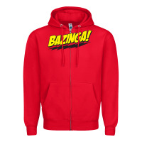 Red Bazinga! Zipper Hoodie - artisFamous