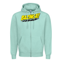 Seafoam Bazinga! Zipper Hoodie - artisFamous