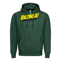 Sports Green Bazinga! Zipper Hoodie - artisFamous