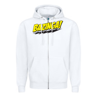 White Bazinga! Zipper Hoodie - artisFamous