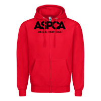 Red aspca we are their voice Zipper Hoodie - artisFamous