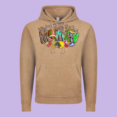 My Favorite Players Call Me Mawmaw Vintage Hoodie Designed By Cowhidedigitalart