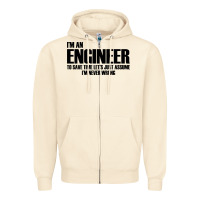 Sandshell i'm an engineering Zipper Hoodie - artisFamous
