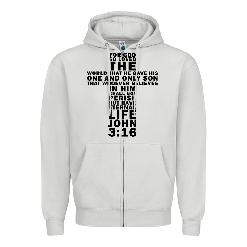 John 3:16 Bible Verse Cool Christian Church Shirts Christianity Zipper Hoodie by artisFamous | Teevron